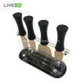 4pcs Titanium Kitchen Rose Gold Cheese Knife